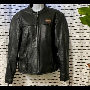 Woman’s Harley Davidson Black Leather Jacket XL